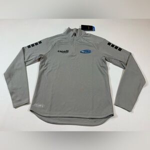 NWT Capelli Rush soccer cold gear grey kids size 8 small quarter zip top